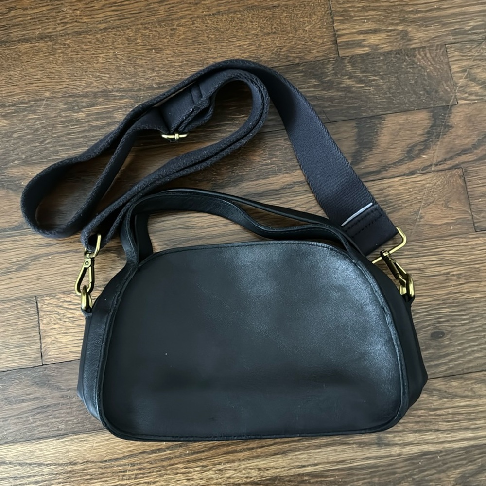 Madewell Black Leather crossbody